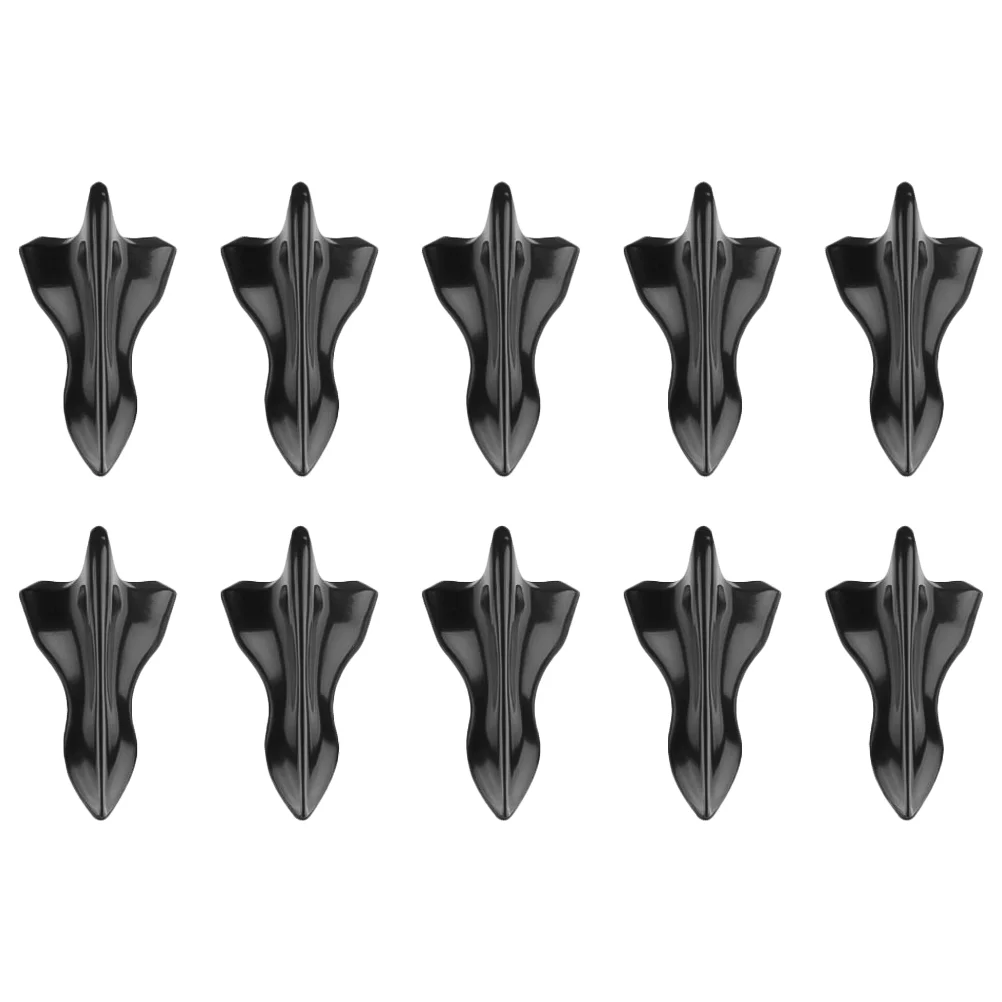 

10pcs Car Roof Fins Spoiler Wing Bumper Lip Splitter Fins Auto Body Adornment for Vehicles SUV ( Black )