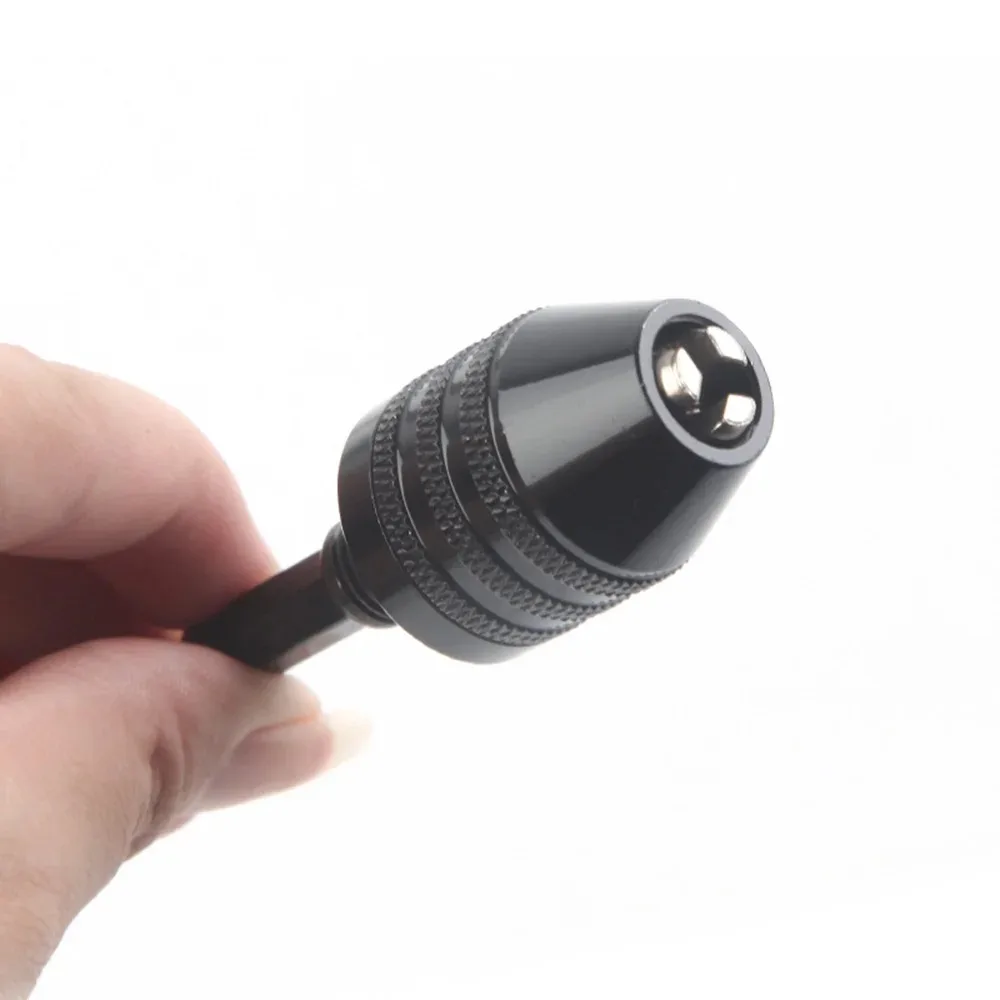 Keyless Drill Chuck Converter with Quick Change Adapter and Hex Shank