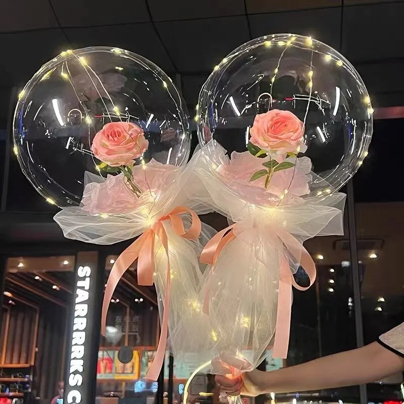 Kaufe 12/20/24/36 Zoll Keine Falten Bobo Klare Ballons Transparente PVC Ballon Geburtstag Party Dekoration Helium Aufblasbare Bälle Zum Preis Ab 1.13