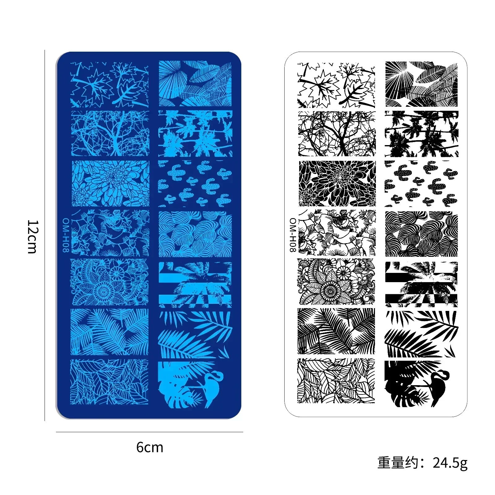 Nail Stamping Plates with Snake Leopard English Letter Love Heart Leaves Flowers Design Nails Art Stencil Stamp Tools