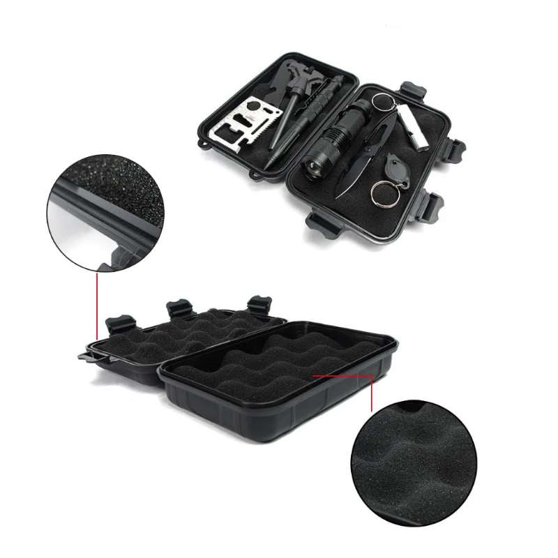 Outdoor Shockproof Waterproof Tool Box Airtight Case EDC Travel Sealed Container