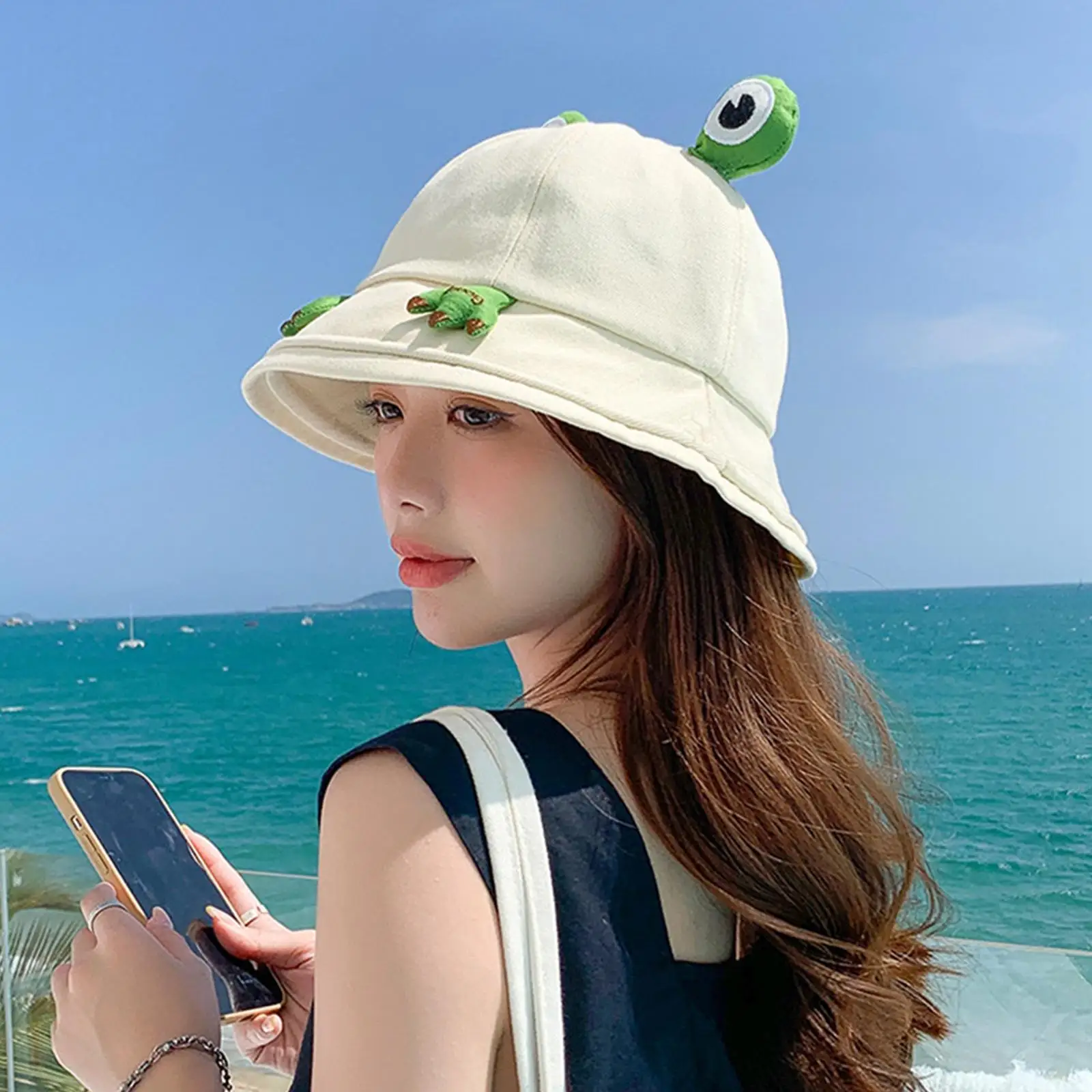 Frog Bucket Hat Photo Props Fisherman Caps for beach Dress Outdoor -  AliExpress