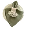 Set Of 6 40x40cm Table Cloth Napkins Durable Polyester Thicken Placemat Reusable for Kitchen Dining  Wedding Decoration 6