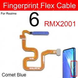 Fingerprint Sensor Power Button Flex Cable Replacement (6 Comet Blue)