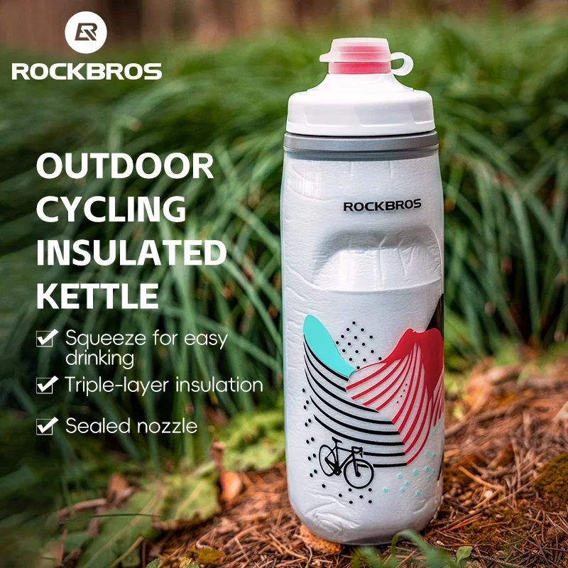 Thermal Cycling Bottle 620ML Insulated Water Bottle Bicycle Bike Gym Running Outdoor Sports