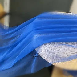 Versatile Green Soft Tulle Fabric for Elegant Decorations & Apparel (Royal Blue)
