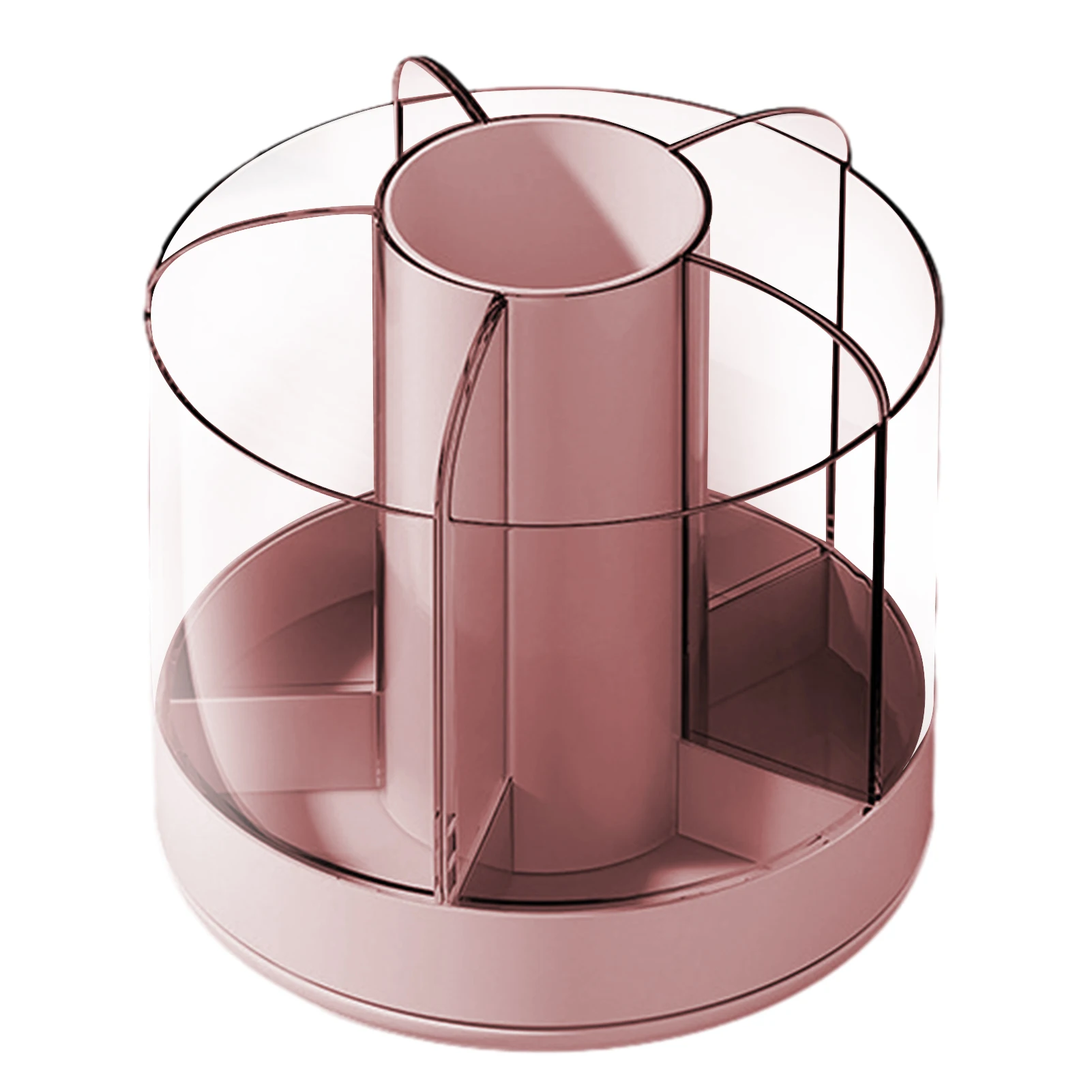 

School Office Compartments Cute Divided Kids Adults Home Durable Lightweight Rotating Cups Desk Organiser Pen Holder Large