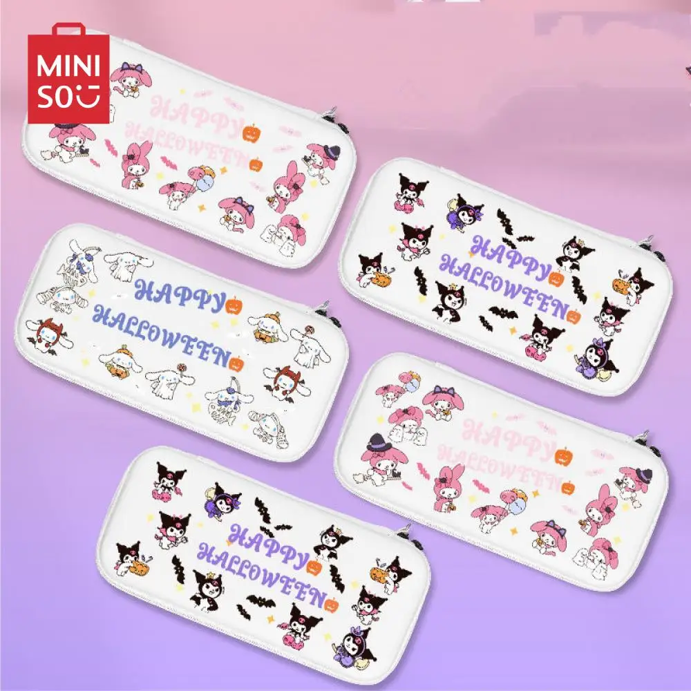 Miniso Cute Cartoon Nintendo Switch Storage Bag Custodia Rigida Lite Full Screen Kuromi Switch Oled Borsa Di Immagazzinaggio Di Grande Capacità