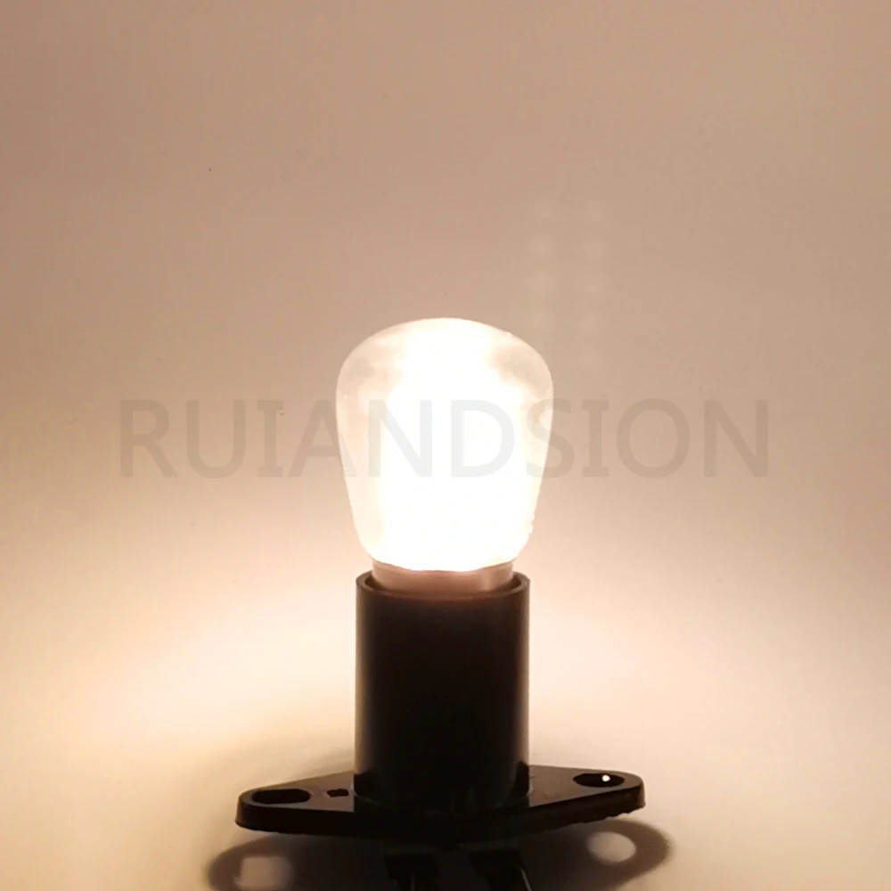RUIANDSION E14 T170 2835 33SMD Light Bulb 220V High Temperature Microwave Light Bulb White/Warm White And Base E14MM Black led bulbs