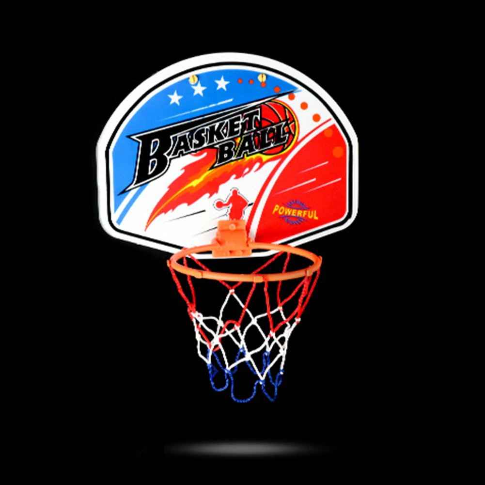 Mini Basketball Hoop Set Basketball Hoop with Ball and Inflatable Pump Portable Basketball Hoop Indoor Outdoor Play for Kids 2