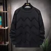 Plus Size Fashion Men Winter Knitted Sweaters Outwear Casual Sweaters O-Neck Pullovers Male Loose Pullovers Clothing 7XL 6XL 5XL 3