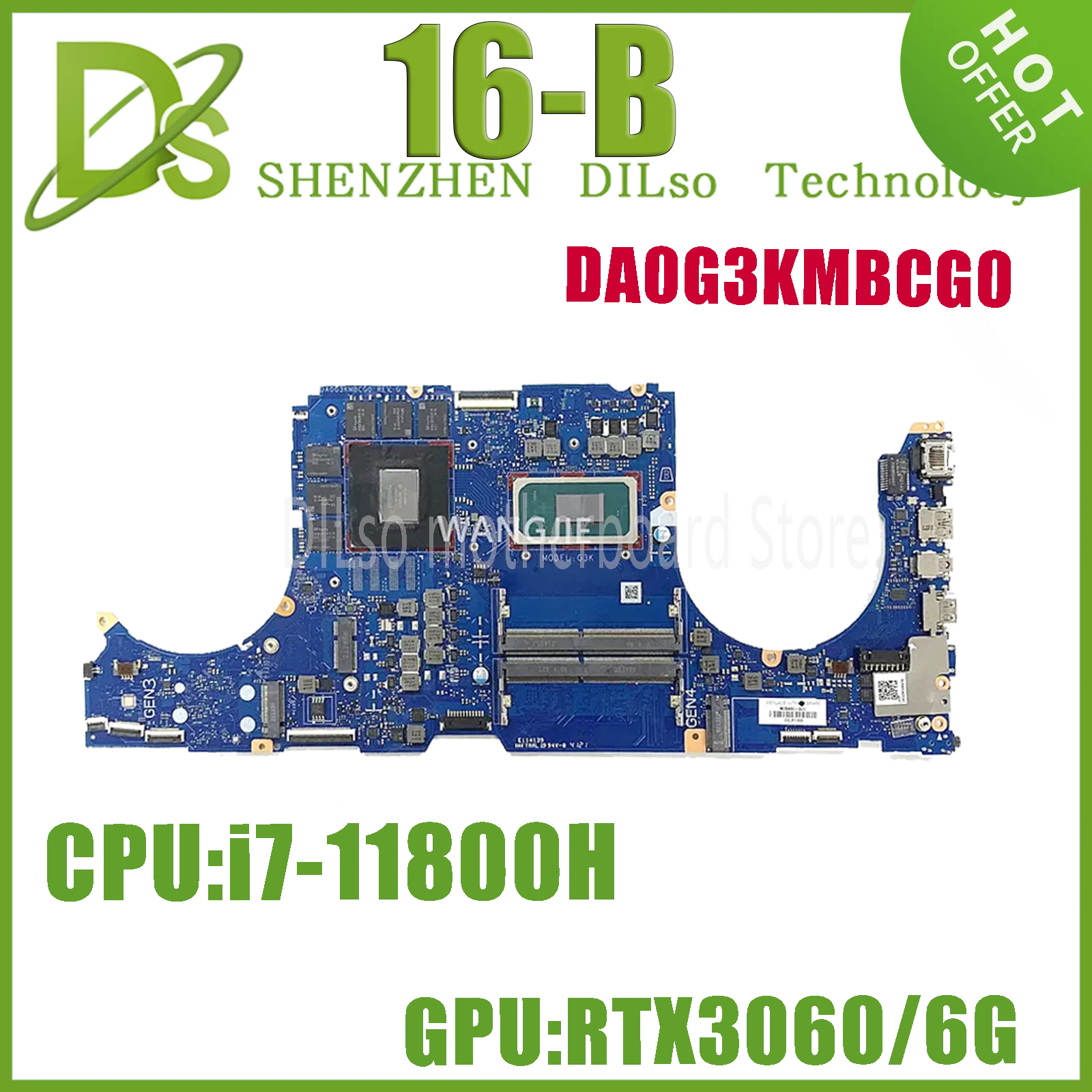 Kefu Muslimfor Hp Omen Muslimex 16-B Scheda Madre Del Computer Portatile M78465-601 M78465-001 Dis Rtx3060 6Gb Srkt3 I7-11800H