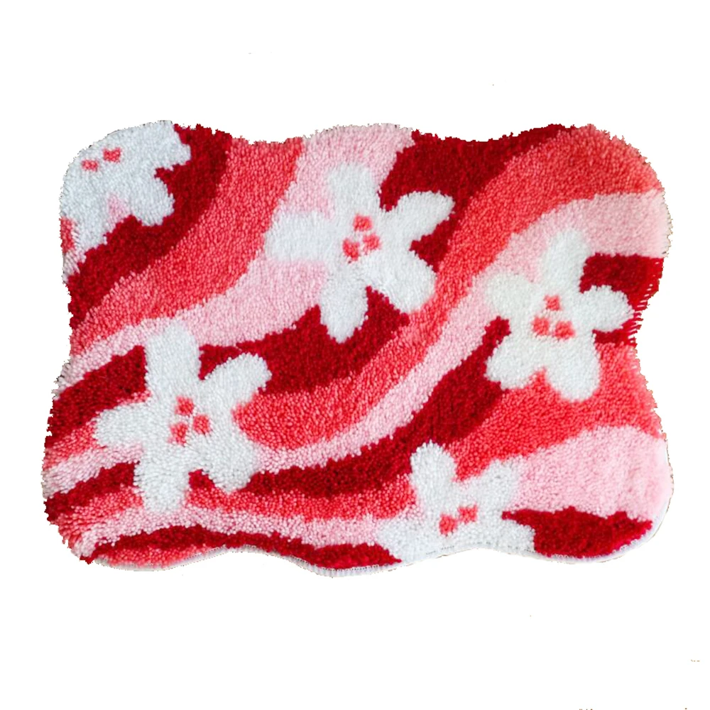 

Домашний Декоративный Ковер, вышивка с печатным рисунком, радужная защелка, набор крючков, ковер для взрослых, хобби, ковер, крафтовый крючок, коврик