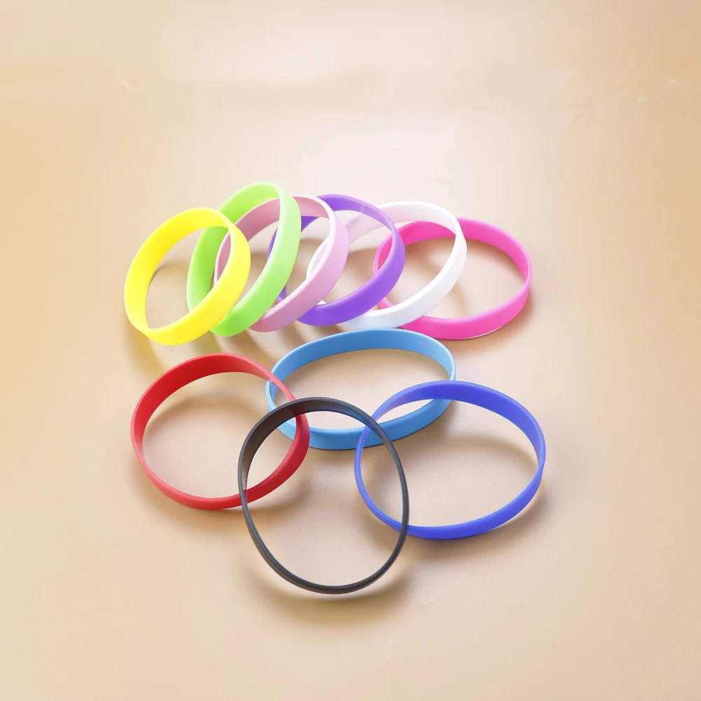 Hair Tie Rubber Band Skinny Rubber Bracelets Soft-touch Silicone