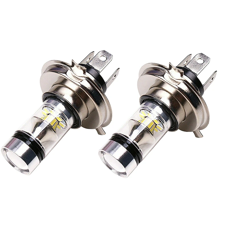 2Pcs New H7 H4 Super Bright 100W LED Headlight Fog DRL Bulbs High/Low Beam 6000K White H8 H9 H11 9005 9006 Lamps 24V 12V 4300K