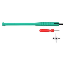 Enhanced Tire Valve Stem Tool - Metal Repair and Remover (Green)