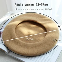 Wool Thick  Berets Artist French Beret Women Painter Hat Girls Female Warm  Walking Cap 4