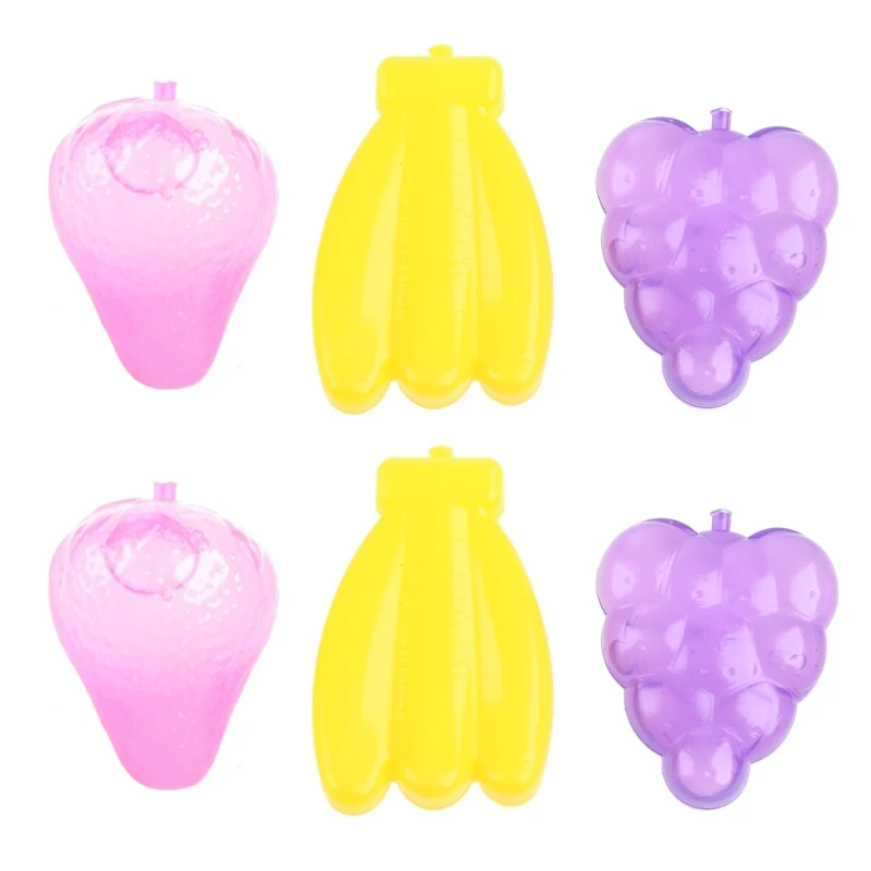 6 Pcs Plastic Colorful Reusable Ice Cubes Cooling Ice Cubes Non-Melting Washable Party Supplies for WHISKEY T5EF