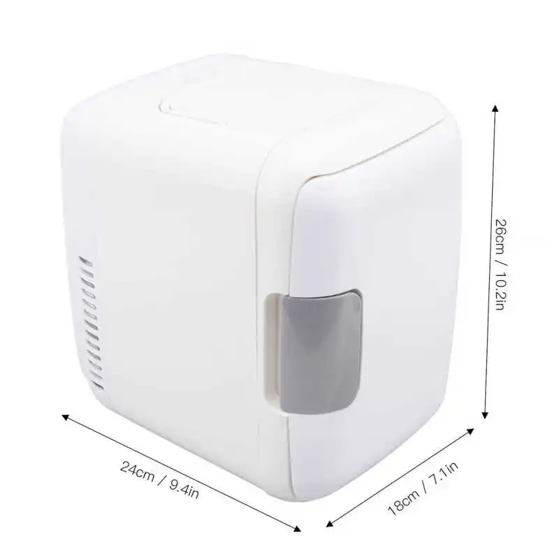 Portable Refrigerator 4L Portable Car Refrigerator Large Capacity Small Size Food Grade Liner Cooler Warmer Mini Fridge For Dormitory Home Office