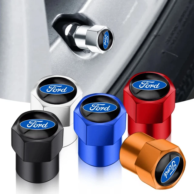 4PCS Metal Wheel Tire Valve Caps Stem Case For Ford Fiesta EcoSport ESCORT focus 1 focus 3 focus 2 Car Styling 1