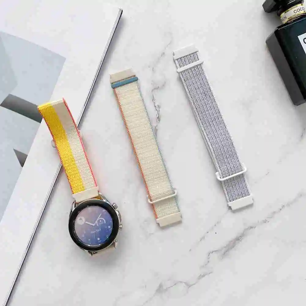 20 22Mm New Nylon Double Section Adjustable Elastic Strap For Suunto 9 Peak Bracelet For Suunto 3 Sports Replacement Watchbands