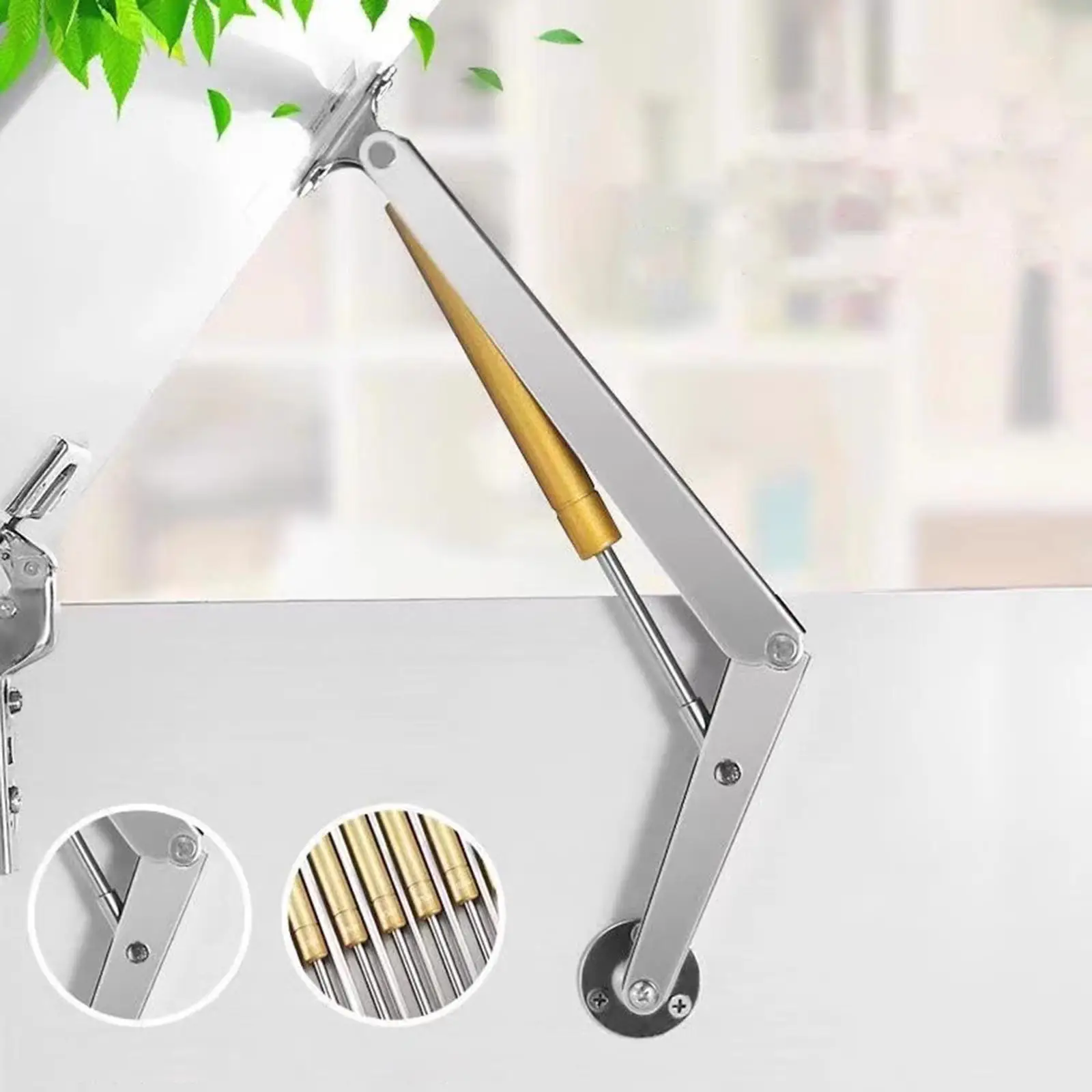 Lid Support Hinge Slow Lowering Gas Spring Gas Struts for Window Bed Cupboard Cabinet