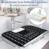 1pc Foldable Silicone Bathroom Sink Cover Portable Makeup Mat, Expanding Sink Protector Accessories for Enhanced Counter Area 6