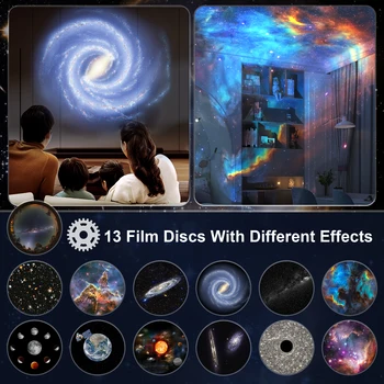 Galaxy Projector, Planetarium Star Projector Realistic Starry Sky Night Light ,Solar System Constellation Moon for Kids Bedroom 2