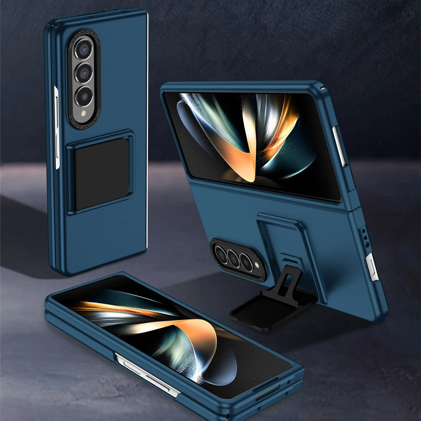 

Противоударный простой портативный чехол-подставка для Samsung Galaxy Z Fold 4 5 фотоэлементов Fold5 Fold3 Fold4 Fold 3 Zfold4 аксессуары для телефона