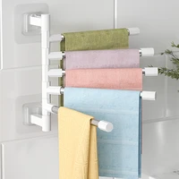 Towel Rack Bathroom Accessories Sets Kitchen Wall Shelf Without Drilling Mounted Organizers Storage Stainless Bath Shelves 2