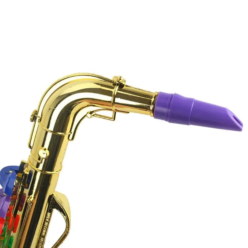 Kids Saxophone Mini Saxophone Toy Kids Trumpet with Sound Plastic Trumpet Toy Musical Instrument Toys for Kids Learning