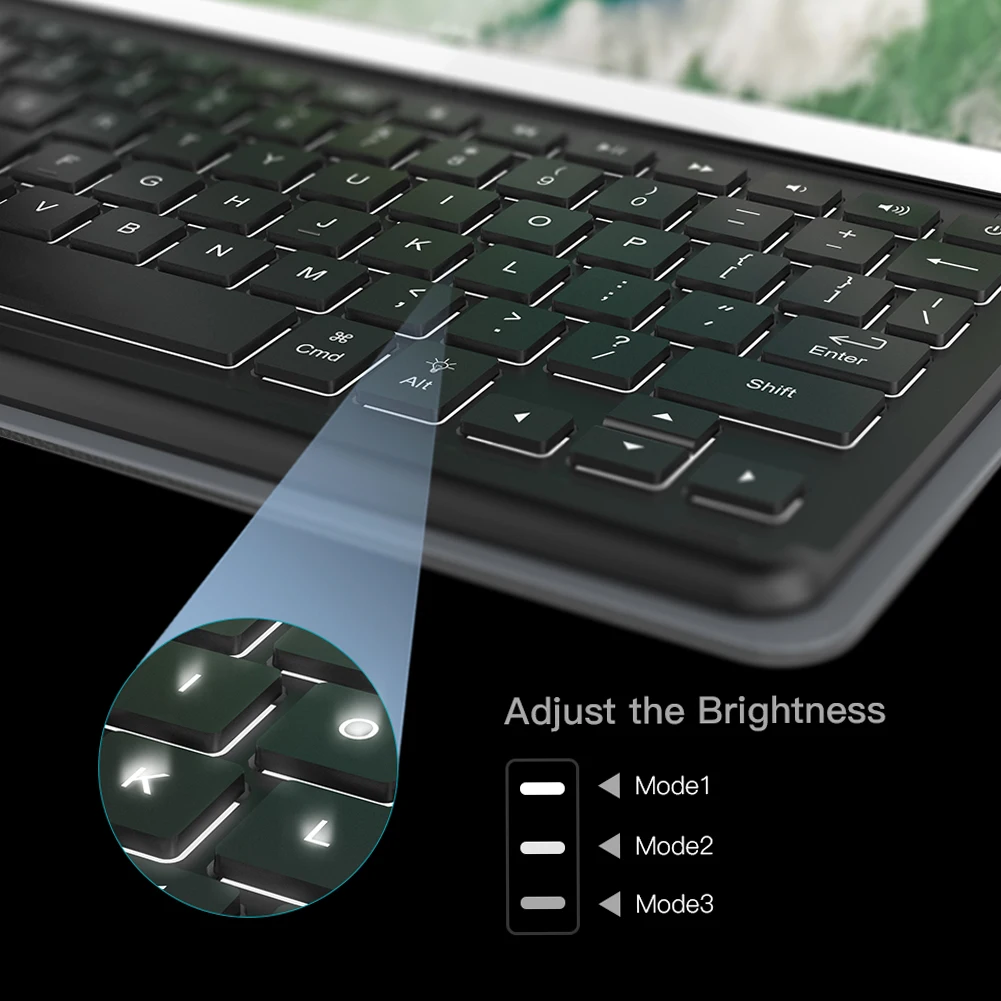 Smart Keyboard for 10.5-inch iPad Air w/ Smart Connector Slim Shell Protective Cover Folio Case Stand Backlit Key Shortcuts