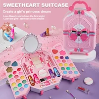 Wardrobe children's makeup bag girl, princess truly washable, pretending to play with makeup set toys, non-toxic and safe