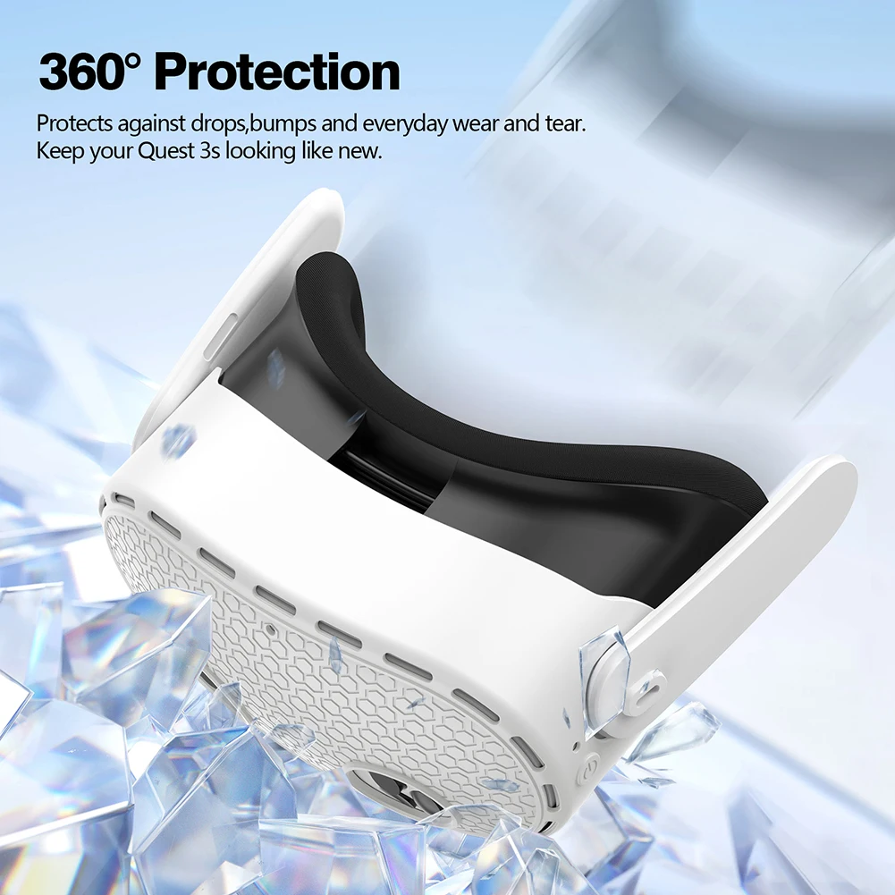 Silicone Grip and Protection Set for VR Controllers and Headset Accessories