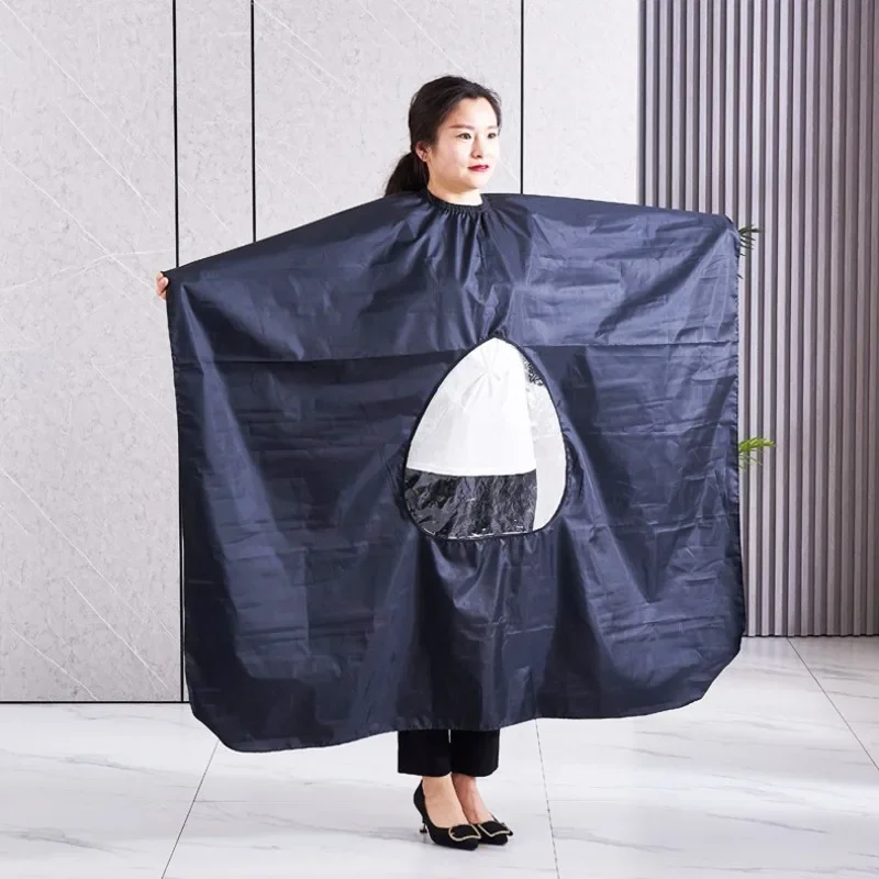 Hairdressing Cape Barber Cape Transparent Viewing Window Waterproof Haircut Cloak Apron Barber Shop Tool haircut cape hairdressing cape