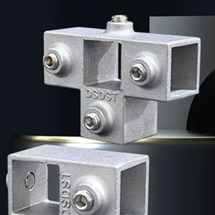 Elbow Racking Square Tube Connection Piece Aluminum Alloy Elbow Three-way Square Pipe ...