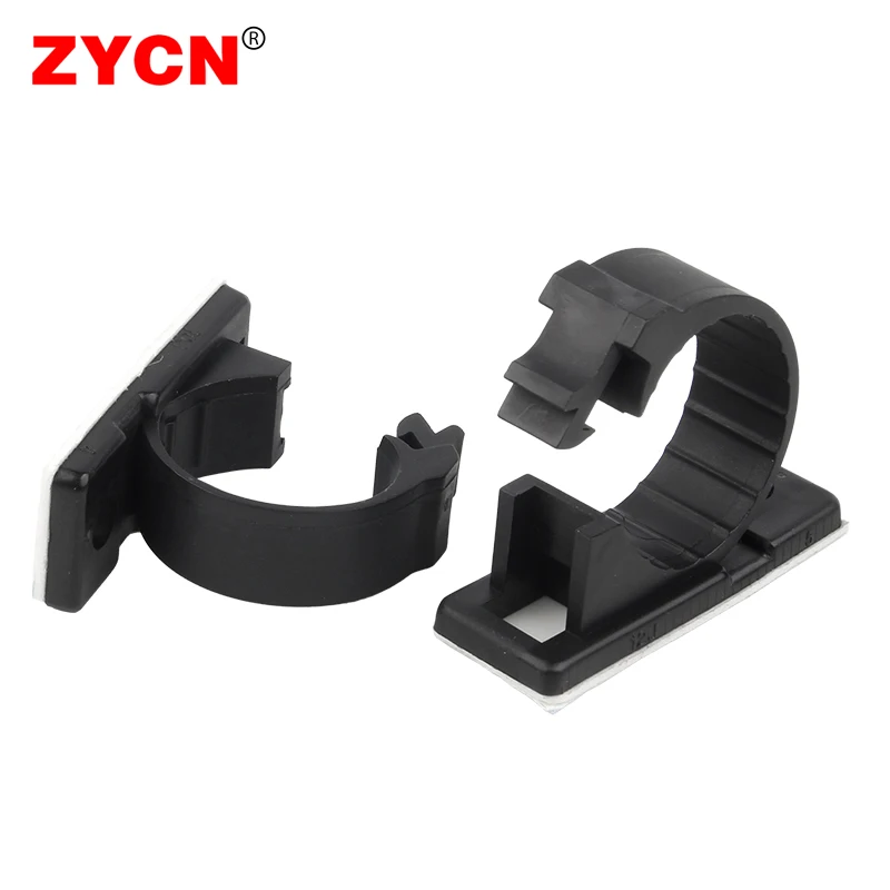 Self-Adhesive Cable Organizer Clips Management Wire Holder USB Winder Round Line Clamp Sticky Adjustable LY-4/6/8 Mount 20PCS cable tie organizer,cable tie mounts