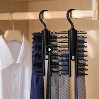 Adjustable Tie Organizer Independent Storage High Capacity Deformable Drying Rack Tie Organizer Vertical Seamless One Thing 1