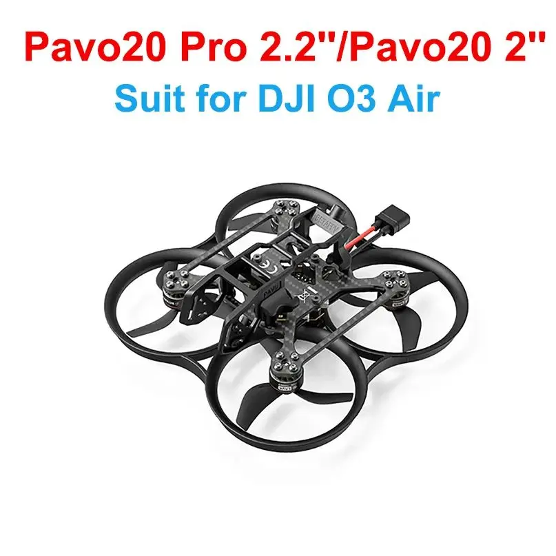 Drone FPV Pavo20 Pro ELRS posé sur une table avec contrôleur et batterie 1S/2S