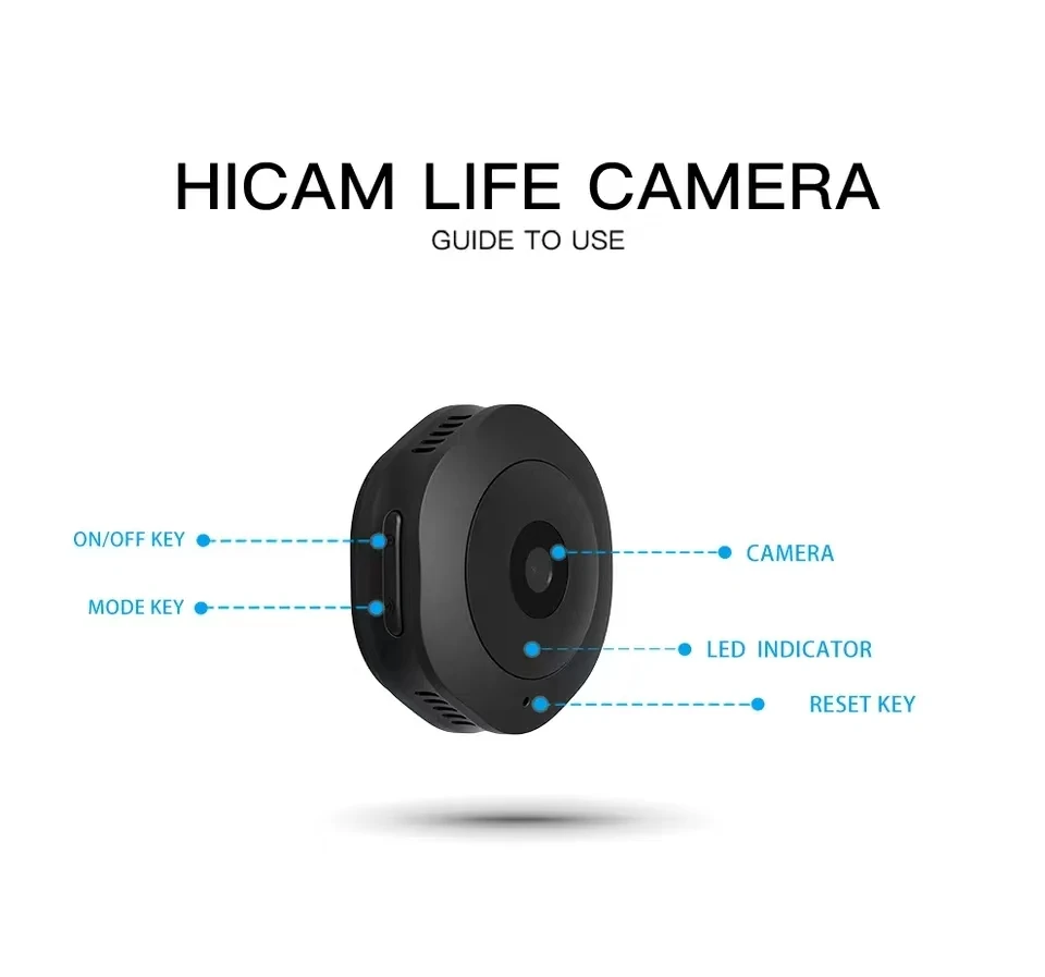 Wifi Mini Camera 1080p HD Wireless Smart Home Device Cam Invisible Night Vision Camcorder Motion Detect Remote Monitor Recorder