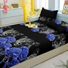 1 Simple Modern Animal Printed Matte Fitted Sheet, Bedroom Printed Bed Cover, Bedding (Excluding Pillowcases) 4