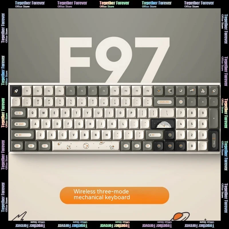 

Iqunix F97 Mechanical Keyboard Wireless Three Mode Aluminum Kits Hot Swap Gaming Keyboard 100 Keys Rgb Pc Gamer Mac Office Gifts