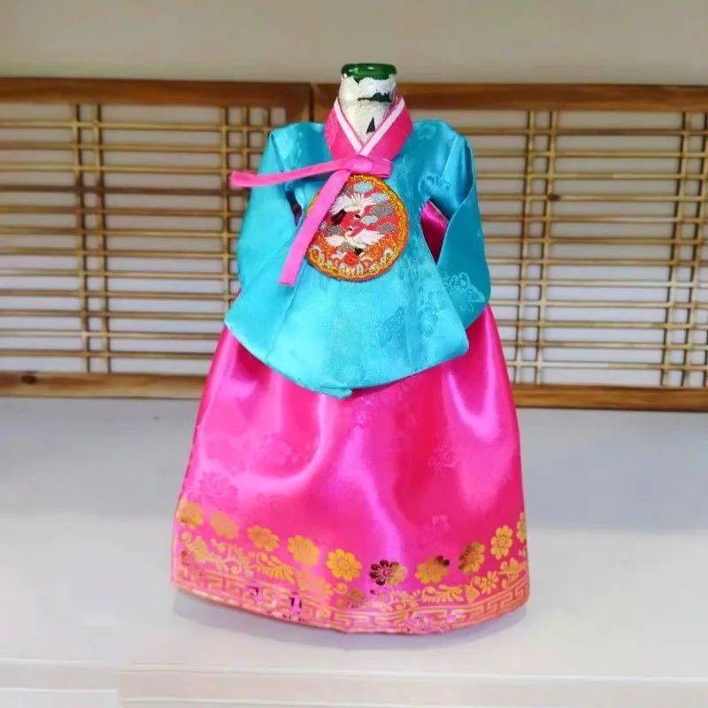 

Korean Princess Skirt Style Wine Bottle Cover Red Wine Decoration Korean Cloth Art Home Wine Cabinet Decoration Dust Cover ZD909