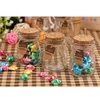 100ml Jam Jar Wish Glass Bottles Tiny Empty Clear Cork Glass Milk Bottles Vials for Wedding Holiday Decoration Barattoli Vetro 1