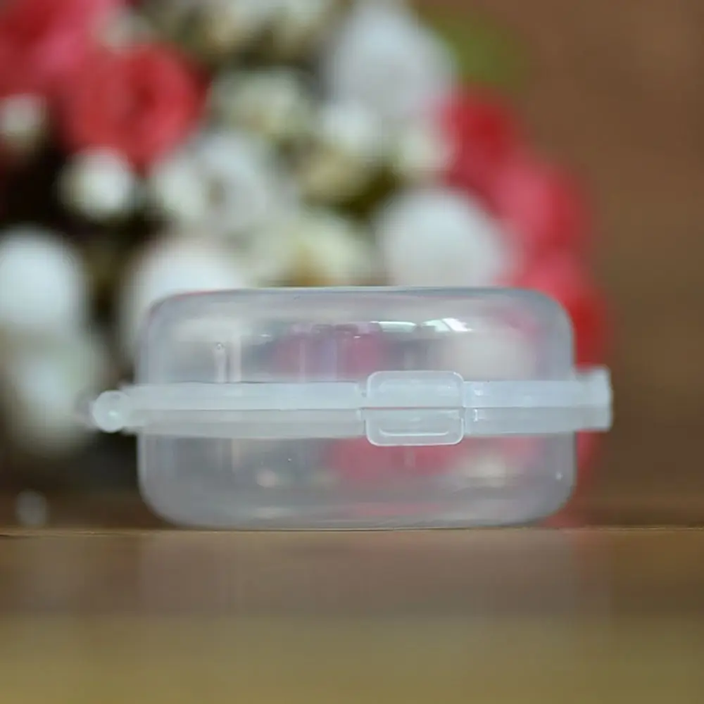 Double Fold Powder Puff Box Can Hold 2-4 Powder Puffs Transparent Dustproof Box Moisture-proof Cosmetic Case Home Trave 5