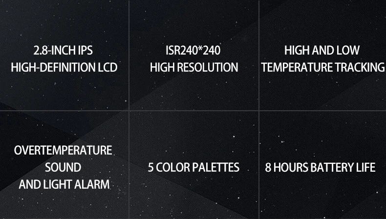 Thermal camera screen showing a clear heat map on the ET14C display