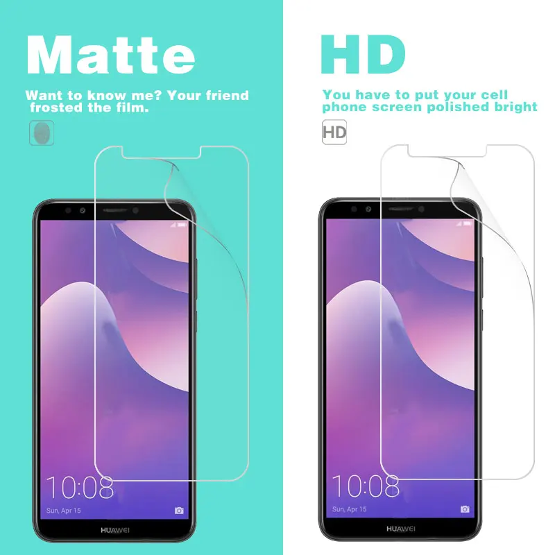 Temizle HD Parlak Film Huawei Y635 Y6ii Kompakt Y7 Y9 Başbakan Pro 2017 2018 2019 Parlama Önleyici Ekran Koruyucu Mat Film