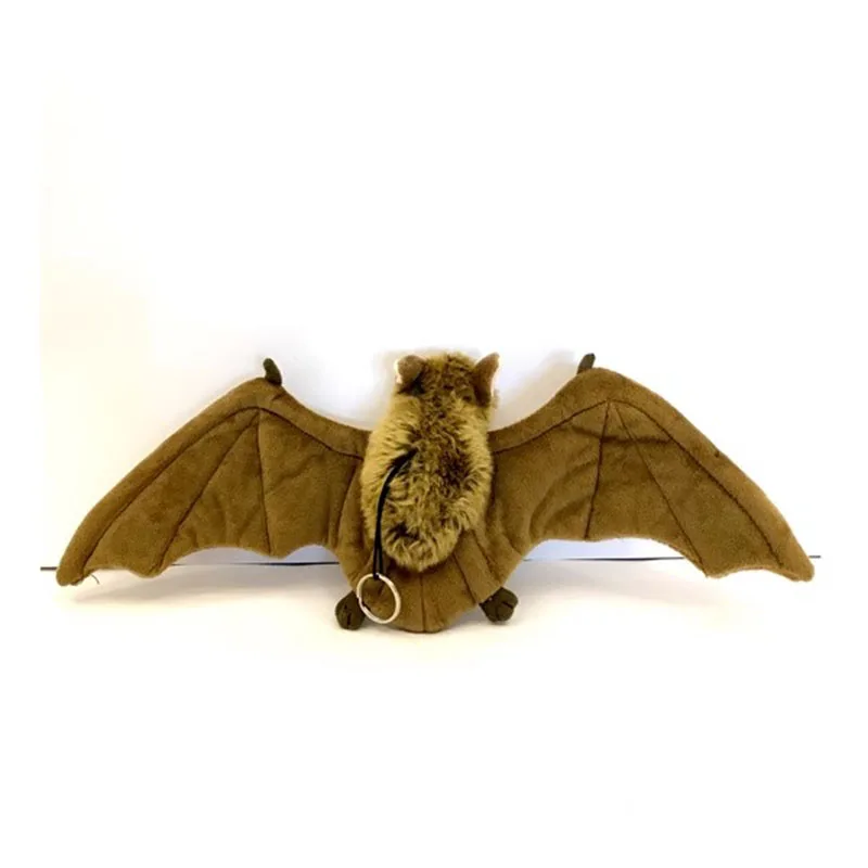 Simulated Animal Bat Pendant Bag Decoration Fly Mouse Key Ring Chain Wild  Nature Model Soft Plush Toy Stuffed Doll Girl Boy Gift