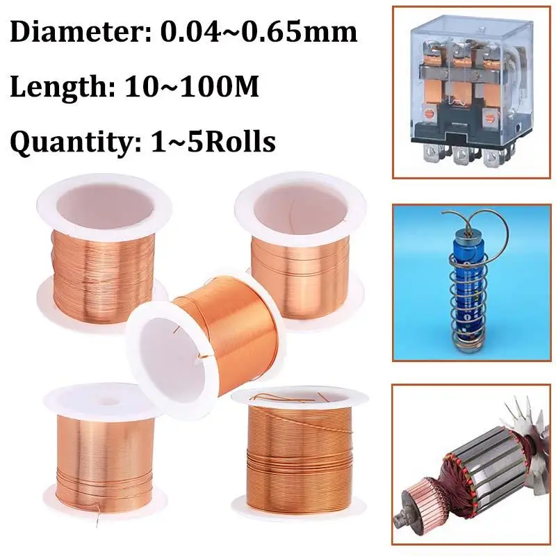 500g QA-1-155 2UEW 0.41 0.44 0.45 0.5 1.0 1.2 1.5mm Wire Enameled Copper Wire Ma - Foto 12