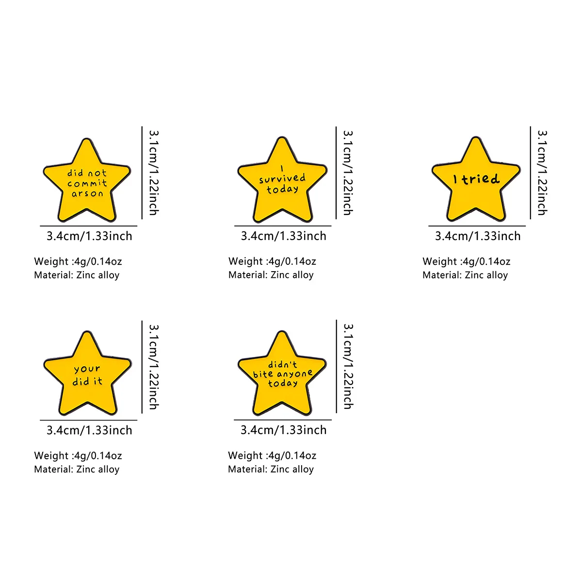 Star Quotations Emaille-Anstecknadel, Pinguin-Cartoon-Anstecknadeln für Rucksäcke, Katzen- und Hundemotive, Broschen für Kleidung, Schmuck, Geschenke für Freunde – Detail 5